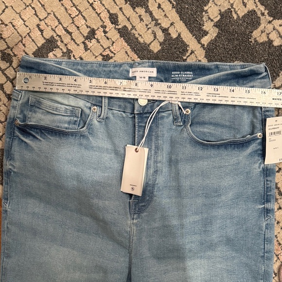 NWT Good American Always Fits Good Classic Slim Straight - size 14-18 - Picture 13 of 16